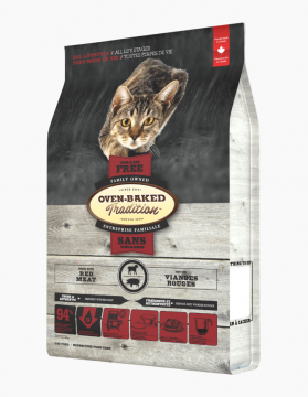 Oven-Baked Tradition полностью сбалансированный беззерновой сухой корм для кошек из красного мяса