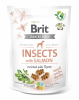 Лакомства для собак Brit Care Dog Crunchy Cracker Insects для чувствительного пищеварения, насекомые, лосось и тимьян