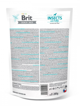 Ласощі для собак Brit Care Dog Crunchy Cracker Insects для свіжості подиху комахи, тунець, м'ята