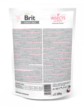 Ласощі для цуценят Brit Care Dog Crunchy Cracker Puppy Insects для росту, комахи, сироватка і пробіотики