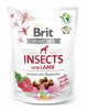 Лакомства для собак Brit Care Dog Crunchy Cracker Insects для пищеварения, насекомые, ягненок и малина