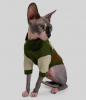 Dogs Bomba свитер для кошек вязаный CAT коричневый хаки