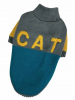 Dogs Bomba свитер для кошек вязаный CAT зелено серый