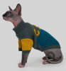 Dogs Bomba светр для котiв в'язаний CAT зелено сірий