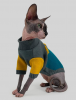Dogs Bomba светр для котiв в'язаний CAT зелено сірий