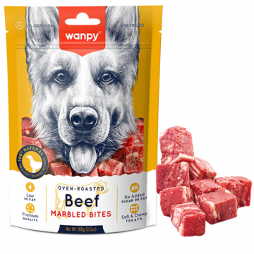 Wanpy Beef Marbled Bites мраморная говядина для собак