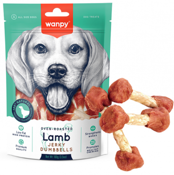 Wanpy Lamb Jerky Dumbell кістка-гантель з ягня для собак