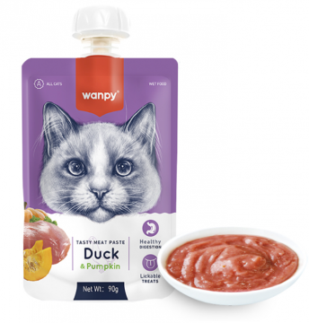 Wanpy Duck & Pumkin крем-суп утка с тыквой для кошек