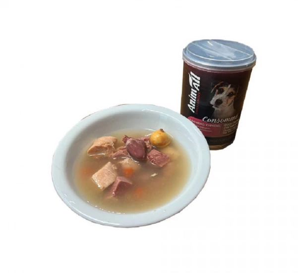 AnimAll консоме з качкою, куркою, курячим серцем і курячим жовтком