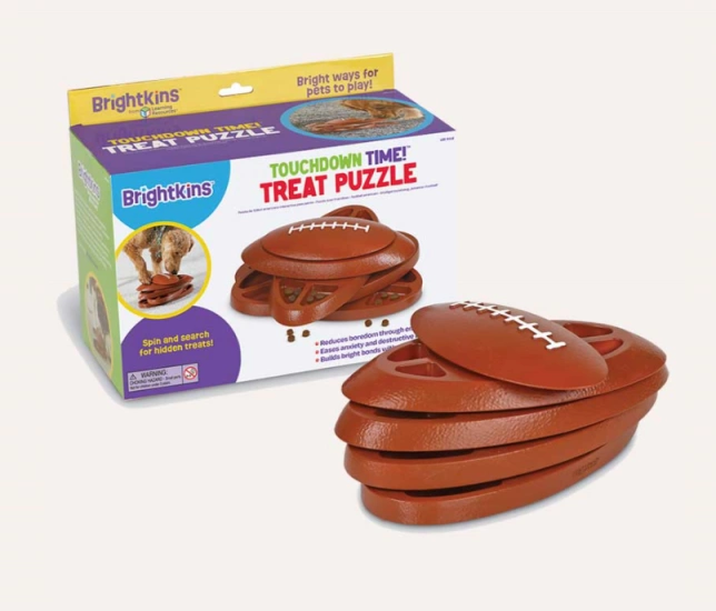 Интерактивная игрушка для собак Brightkins - Touchdown Time Treat Puzzle - Touchdown Time Treat Puzzle