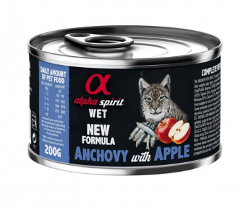 Alpha Spirit Anchovy with Red Apple с анчоусами и яблоками для взрослых кошек