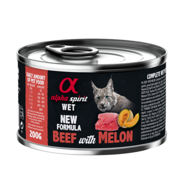 Alpha Spirit Beef with Melon с говядиной и дыней для взрослых кошек