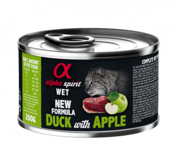 Alpha Spirit Duck with Green Apple с уткой и зелеными яблоками для взрослых кошек