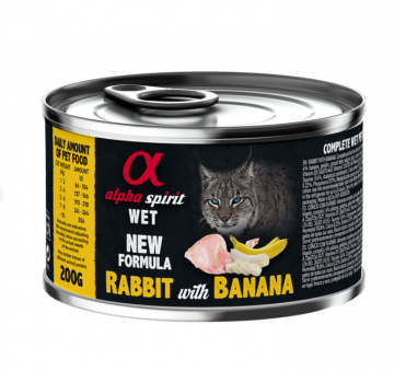 Alpha Spirit Rabbit with Banana с кроликом и бананами для взрослых кошек