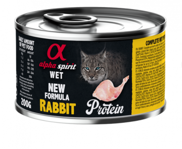 Alpha Spirit Rabbit Protein с кроликом для взрослых кошек