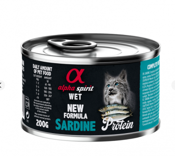 Alpha Spirit Sardine Protein с сардиной для взрослых кошек