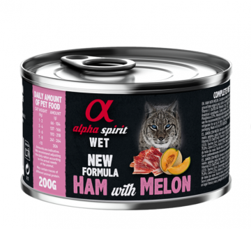 Alpha Spirit Ham with Melon с ветчиной и дыней для взрослых кошек