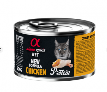 Alpha Spirit Chicken Protein с курицей для взрослых кошек