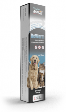 AnimAll VetLine DeWorm антигельминтный препарат для кошек и собак (суспензия)