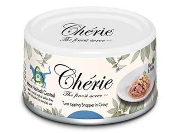 Cherie Tuna Topping Snapper in Gravy Вологий корм для котів зі шматочками тунця та луціану в соусі