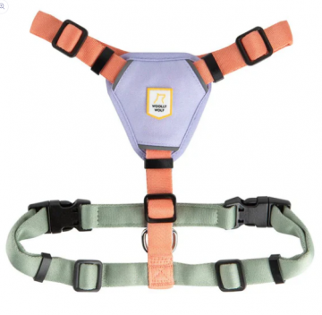Шлея Woolly Wolf Color Block Harness SALMON PINK Mix
