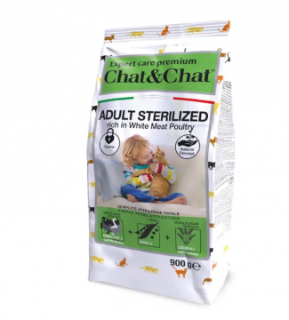 Gheda Chat&Chat Expert - Adult Sterilized with white meat poultry
