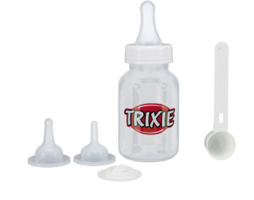 Набір Trixie для годування з ложкою пластик прозорий/білий