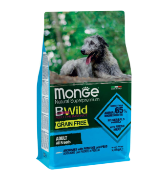 Monge Dog Bwild Gr. Free с анчоусом