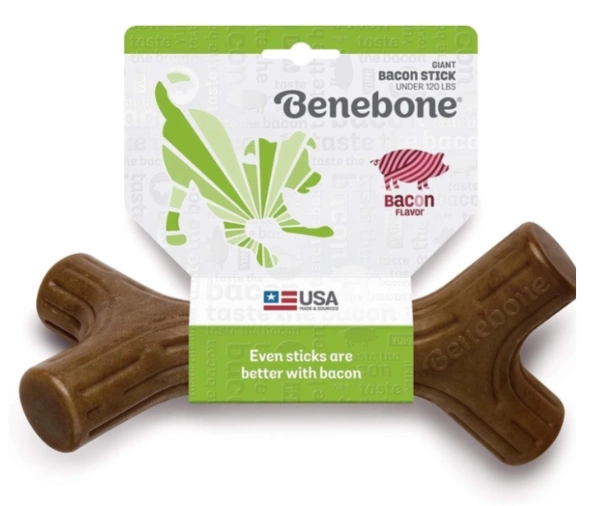 Жувальна іграшка для собак зі смаком бекону Benebone Bacon Stick Bacon
