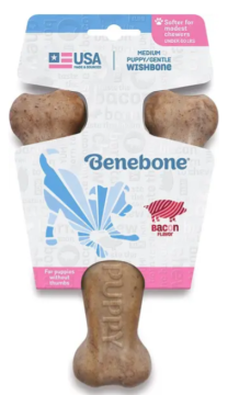 Игрушка для собак со вкусом бекона Benebone Wishbone Puppy Bacon