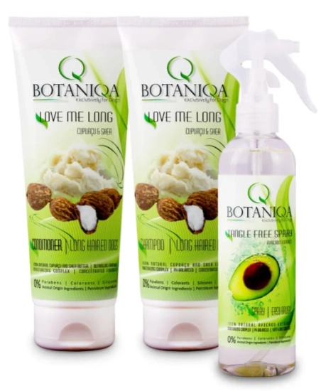 Набір догляду для довгошерстних собак Botaniqa Long Hair Care Set, 3x