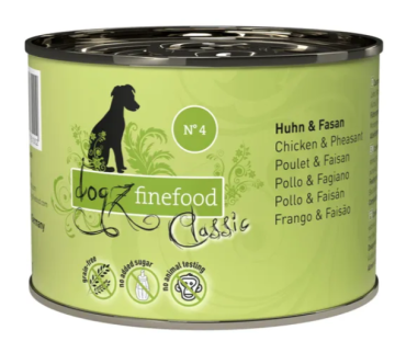 Вологий корм для собак Dogz Finefood No.04 курка та фазан