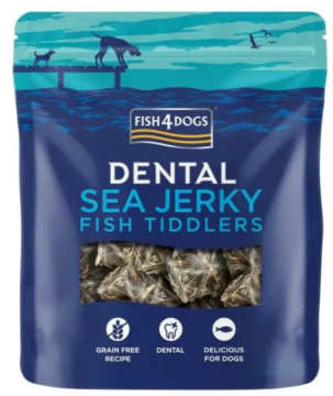 Натуральные лакомства для собак из 100% Кожи Белой Рыбы Fish4Dogs Sea Jerky Рыбные квадратики