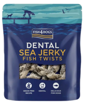 Натуральные лакомства для собак из 100% Кожи Белой Рыбы Fish4Dogs Sea Jerky Рыбные косички