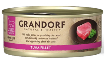 Grandorf Tuna Fillet - влажный корм для кошек Филе Тунца