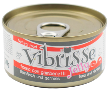 Vibrisse Jelly тунец и креветки в желе для кошек