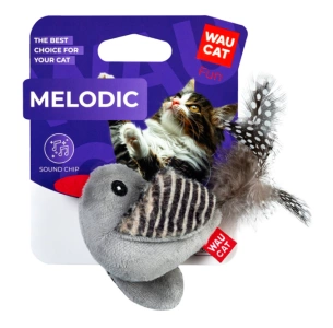 Игрушка для кошек WAUCAT Fun Melodic Птичка со звуковым чипом