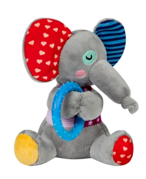 Іграшка для собак Слоненя з кільцем та пищалкою GiGwi Plush Friendz