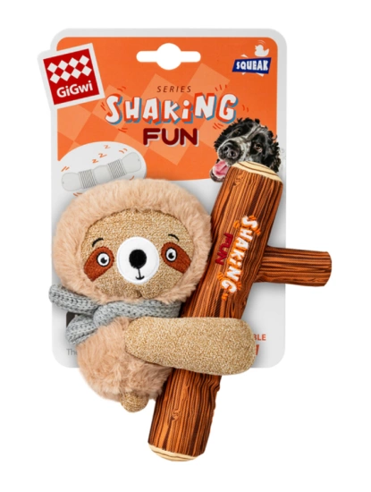 Іграшка для собак Лінивець з великою пищалкою GiGwi Shaking Fun
