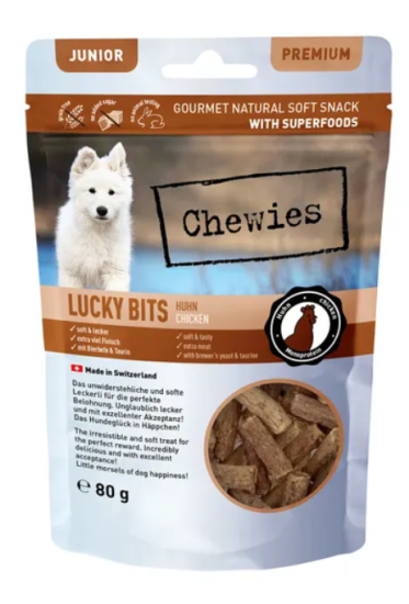 Натуральное лакомство из мяса Курицы Chewies Lucky Bits для щенков