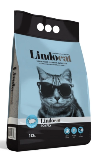 Наполнитель Бентонитовый Lindocat Soaply (аромат Мыла, Мелкая Гранула)