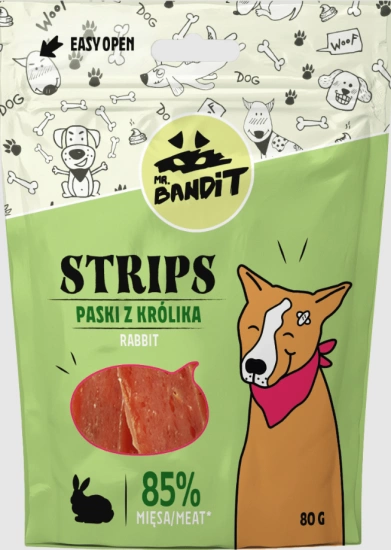 Mr. Bandit Стріпси з кролика для собак