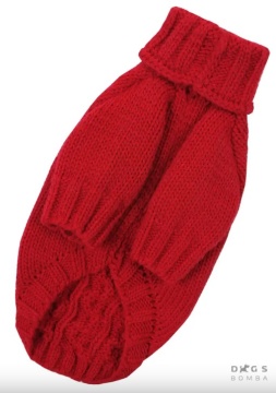 Dogs Bomba свитер вязаный Косичка красный