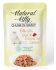 Natural Kitty Chunk in Gravy Chicken, Tuna with Duck кусочки курицы и тунца с уткой и печенью в соусе для кошек