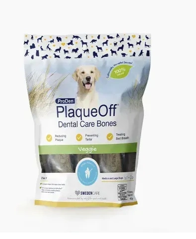 ProDen PlaqueOff Dental Care Bones Veggie — Жевательные вегетарианские косточки для собак