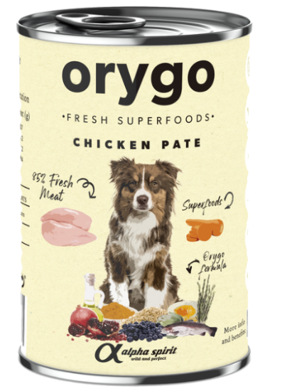Orygo Wet Chicken With Carrot влажный корм для собак с курицей и морковью