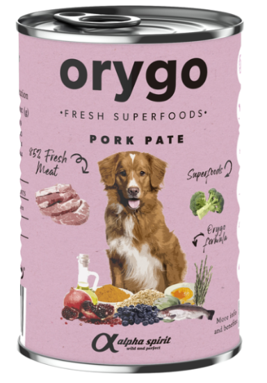 ORYGO Wet Pork Pate Влажный корм для взрослых собак из свинины и брокколи