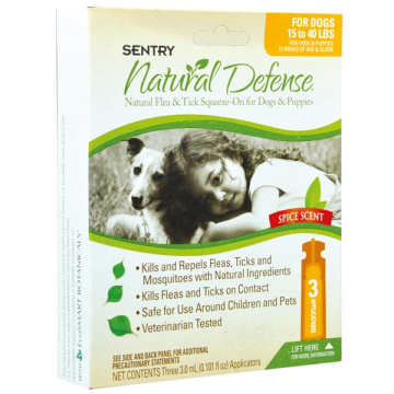 Краплі Sentry Natural Defense Dog від 7 до 18 кг