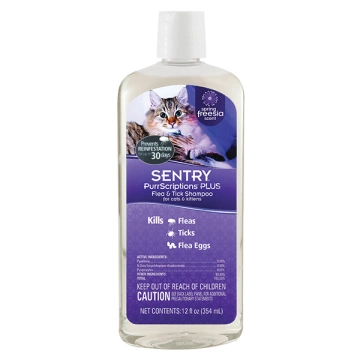 Sentry PurrScriptions Plus Spring Freesia шампунь от блох и клещей для котов