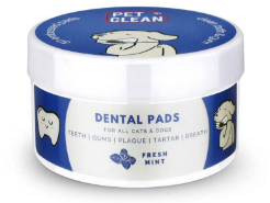 Салфетки влажные Pet Clean PET DENTAL WIPES для гигиены и чистки зубов животных